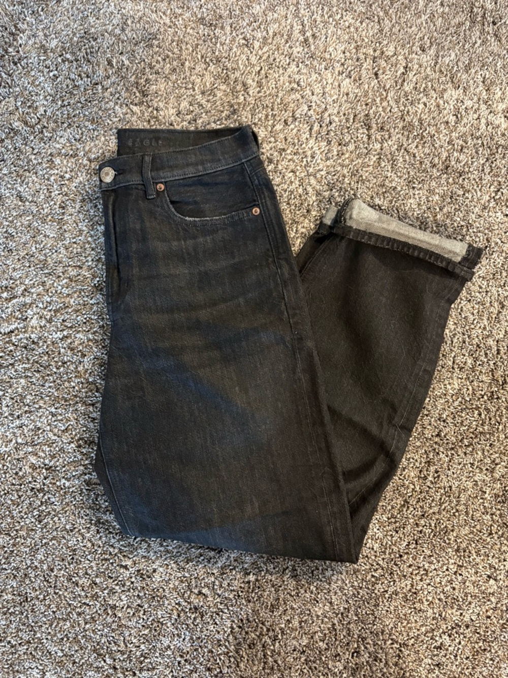 American Eagle 90s Boyfriend Washed Black Jeans